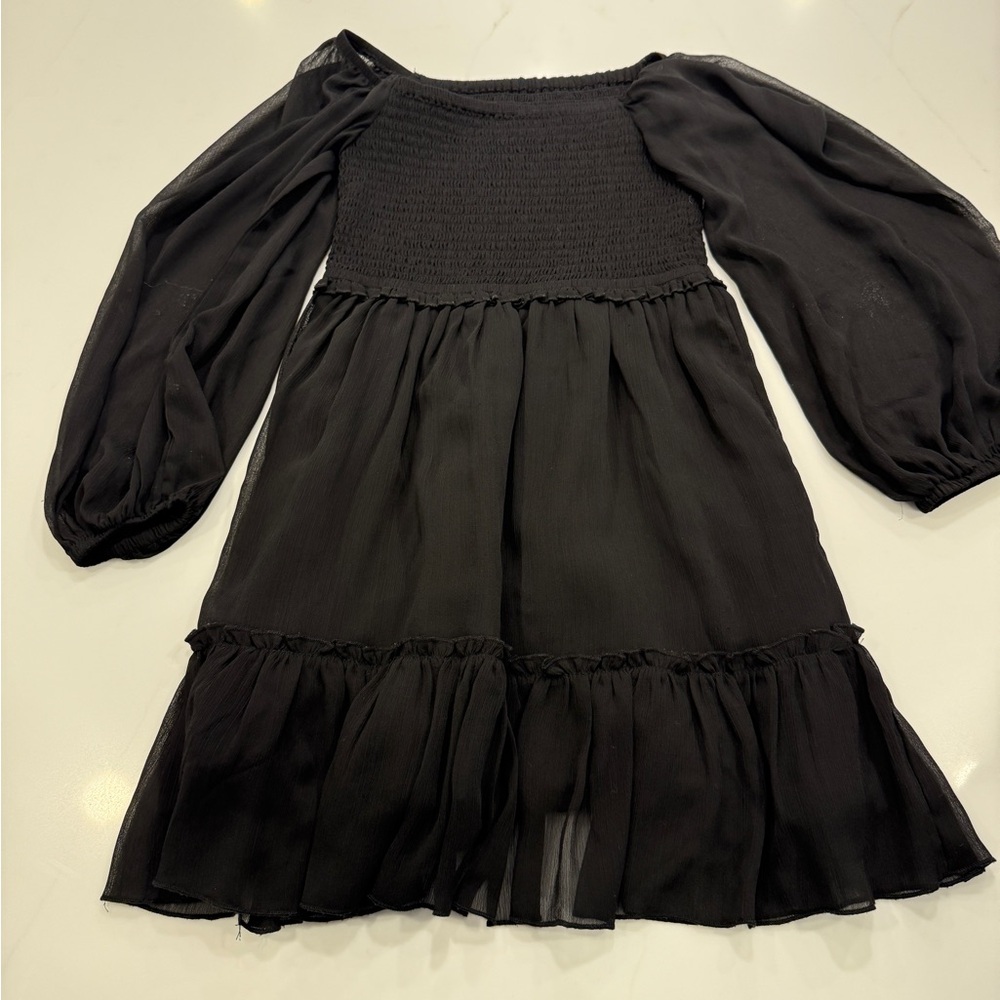 Girls Elegant Katie J Black  Dress